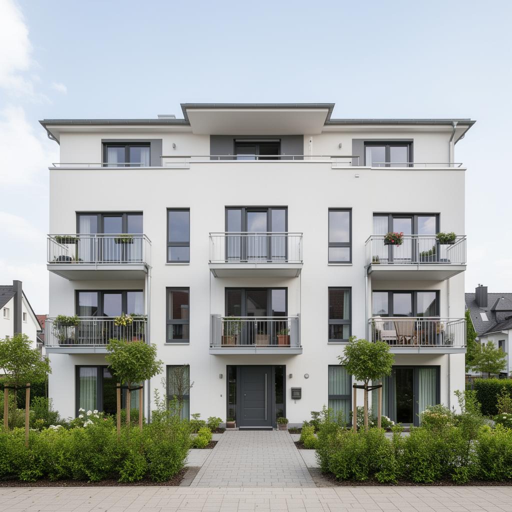 Kleines Mehrfamilienhaus – Modern Putz